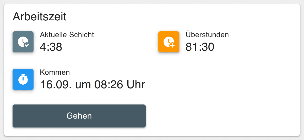 Zeiterfassung – Ansicht 1 von 4
