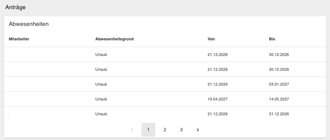 Zeiterfassung – Ansicht 1 von 5